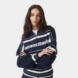 Unit Knited Navy Full Zip Knitwear Eme Studios