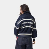 Unit Knited Navy Full Zip Knitwear Eme Studios
