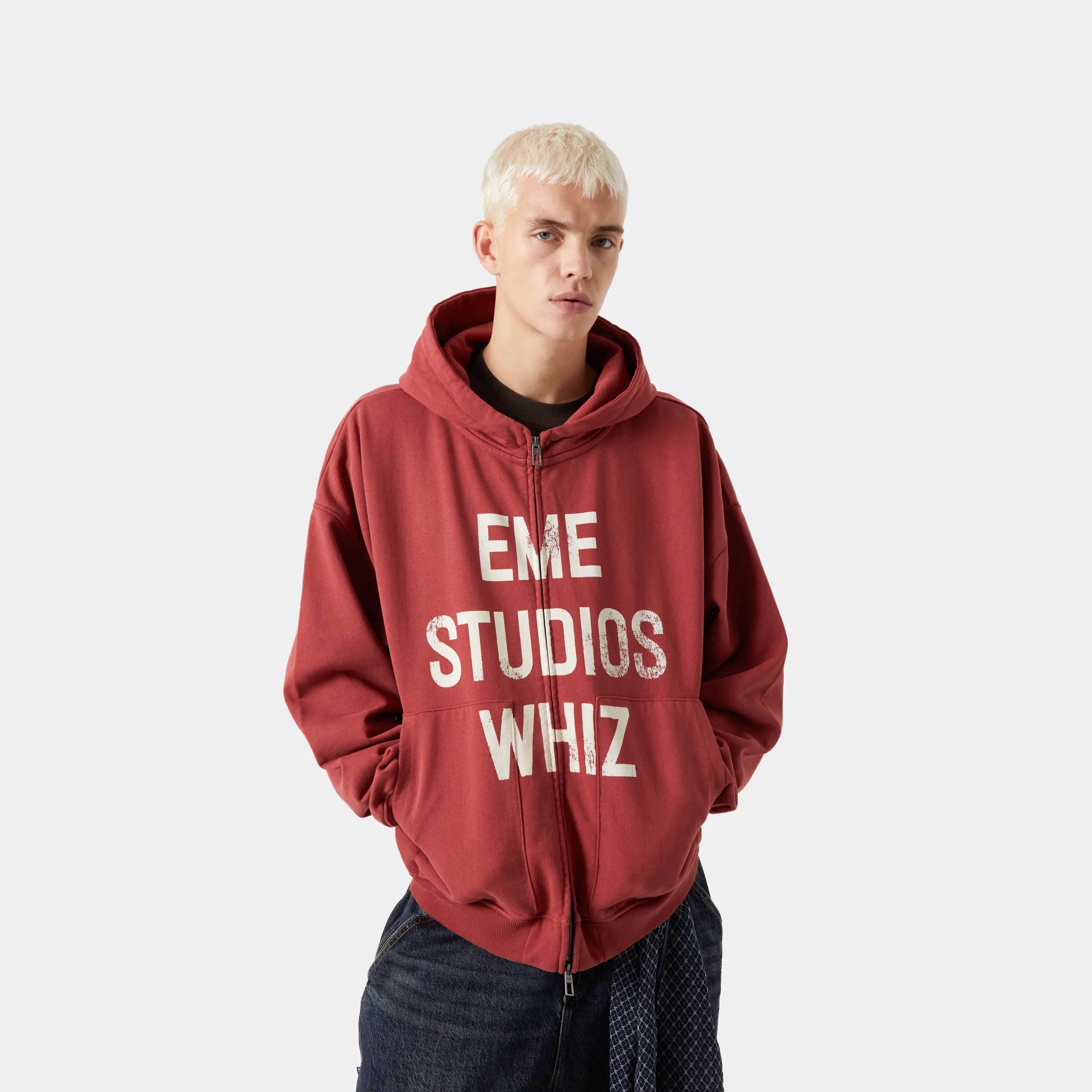 Gravel Rouge Full Zip Hoodie eme   