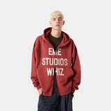 Gravel Rouge Full Zip Hoodie eme   