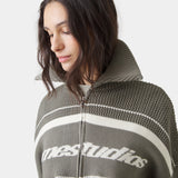 Unit Knited Forest Full Zip Knitwear Eme Studios