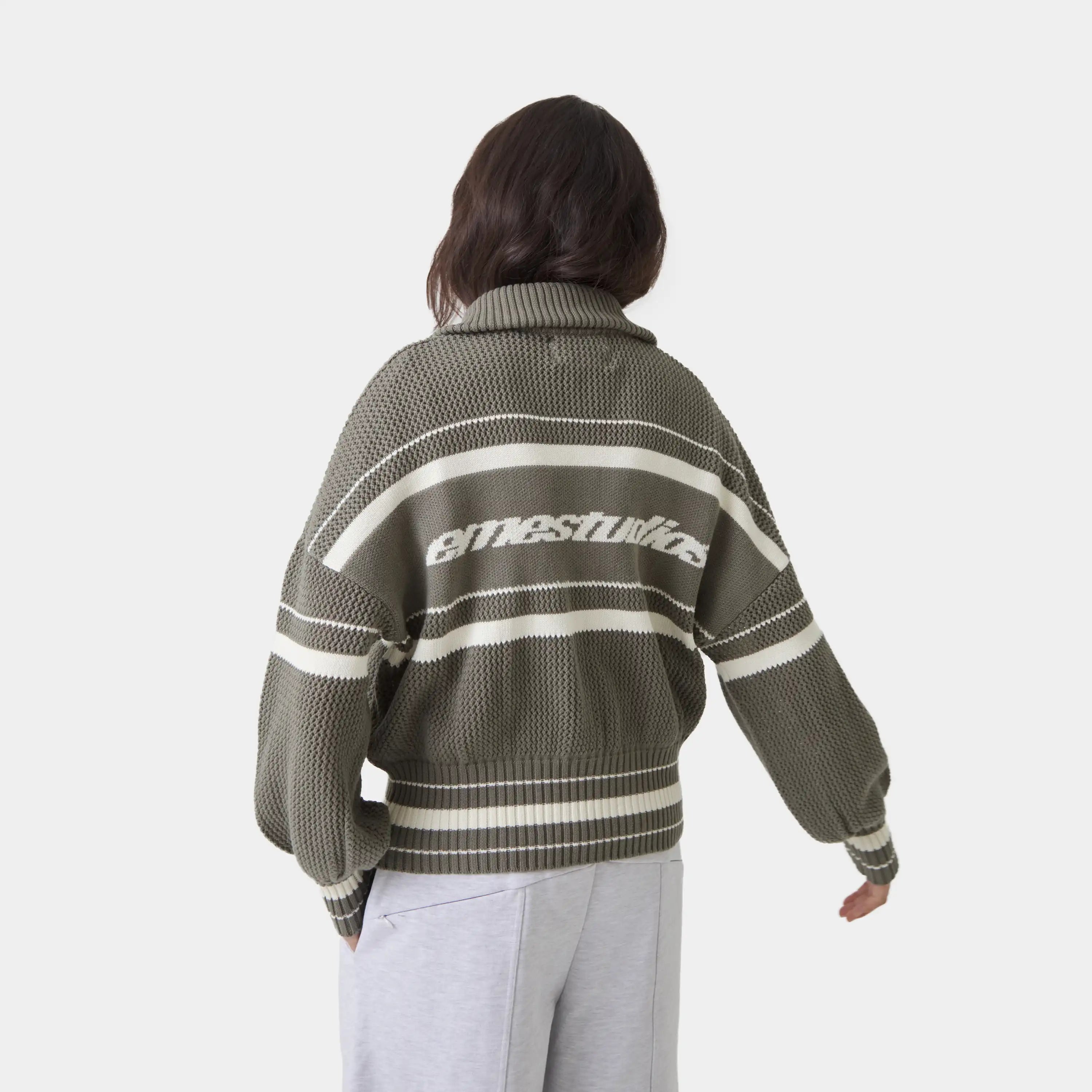 Unit Knited Forest Full Zip Knitwear Eme Studios