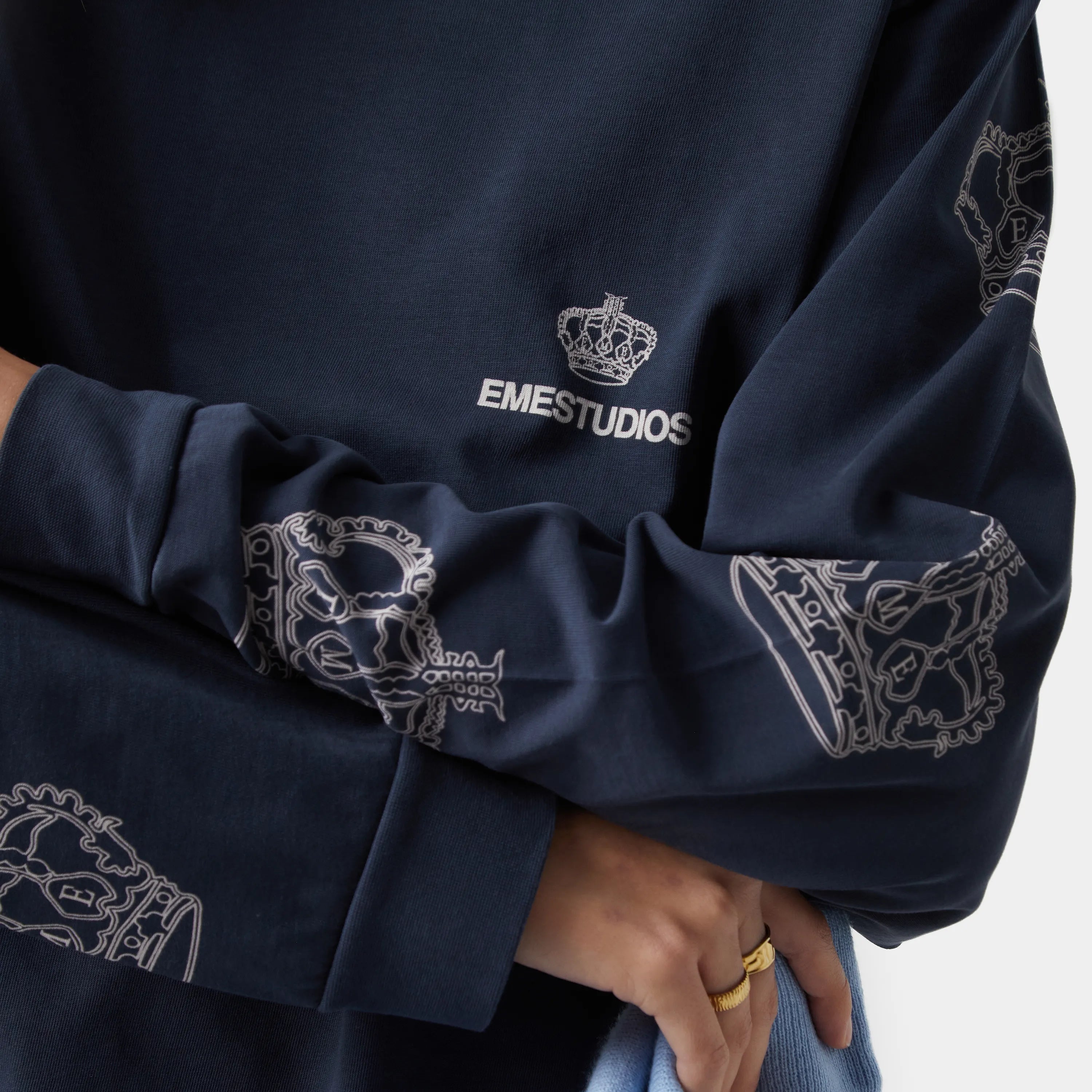 Crown Navy Long Sleeve Long Sleeve eme