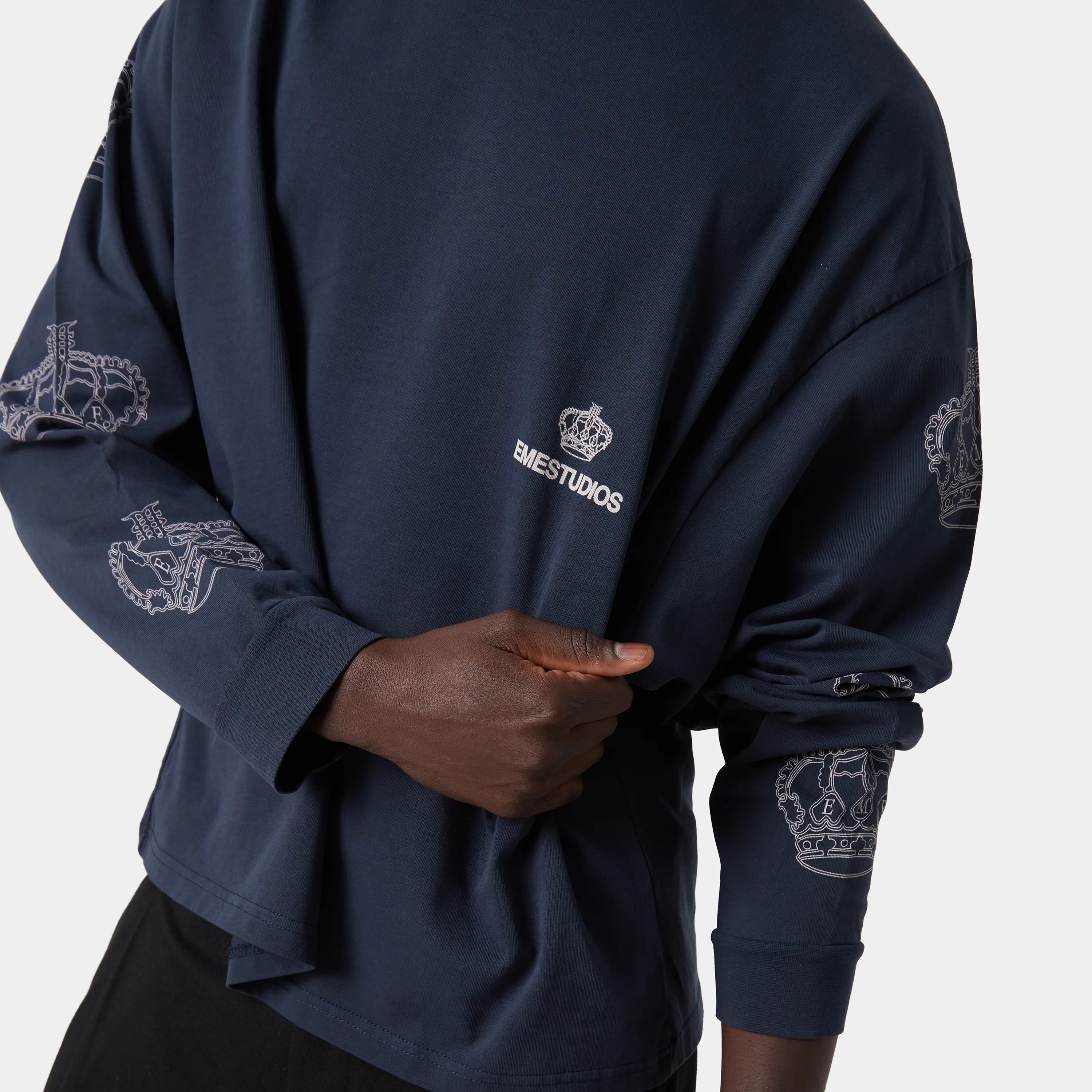 Crown Navy Long Sleeve Long Sleeve eme