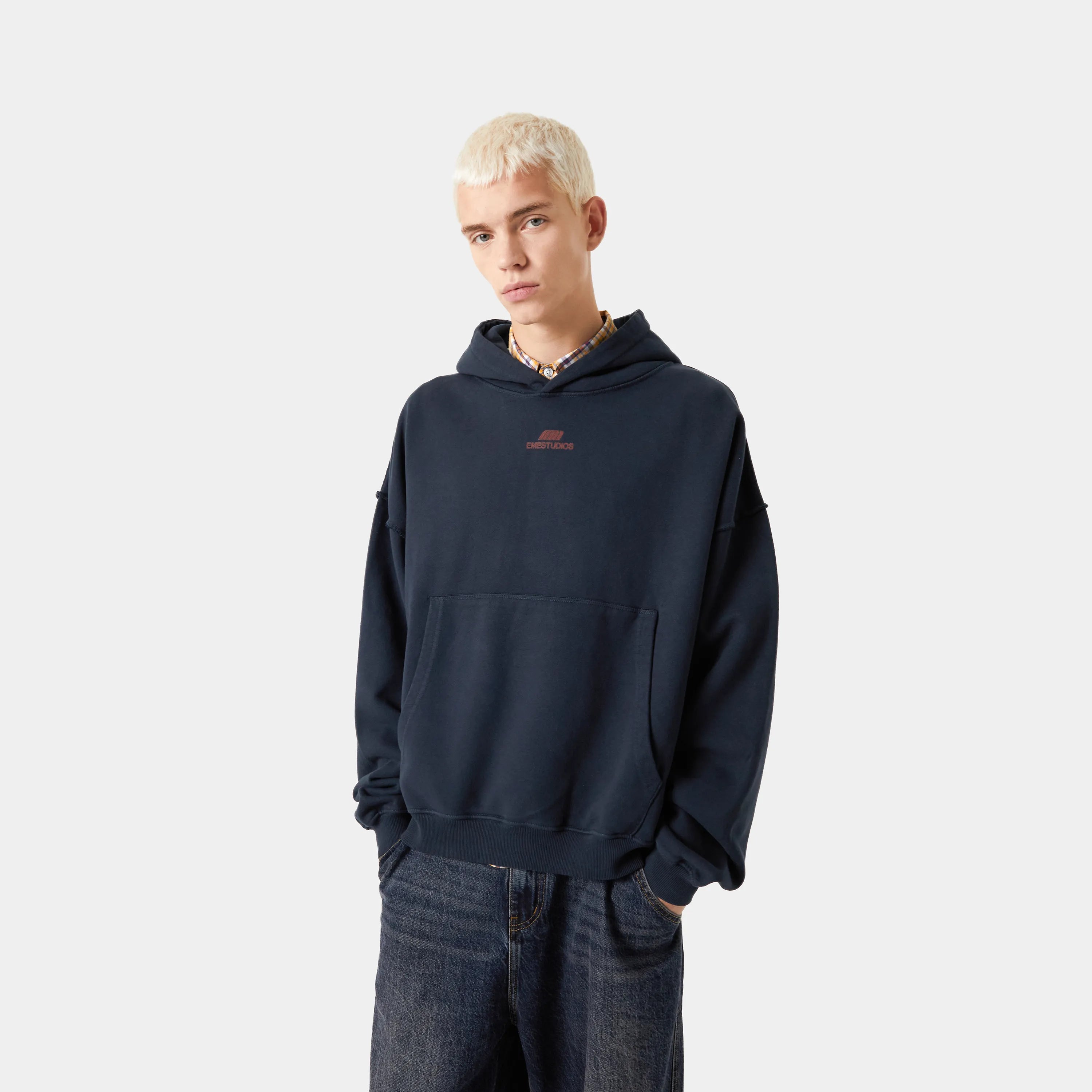 Whiz Navy Oversized Hoodie Hoodie eme   