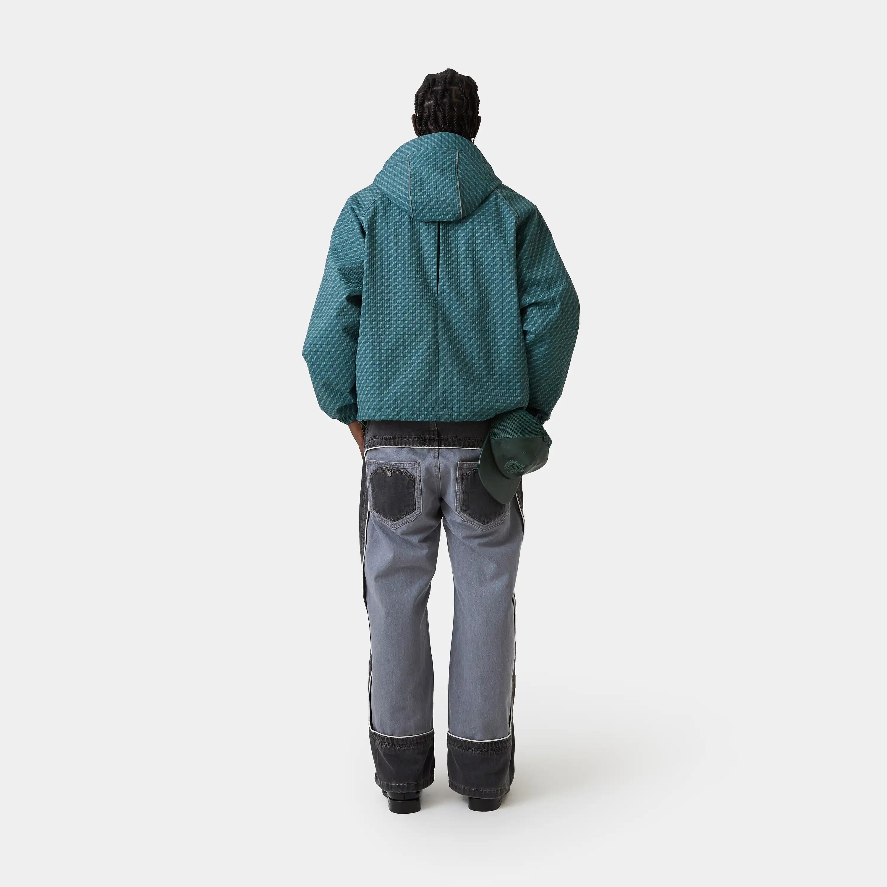 Echo Forest Grid Windbreaker Outerwear Eme Studios