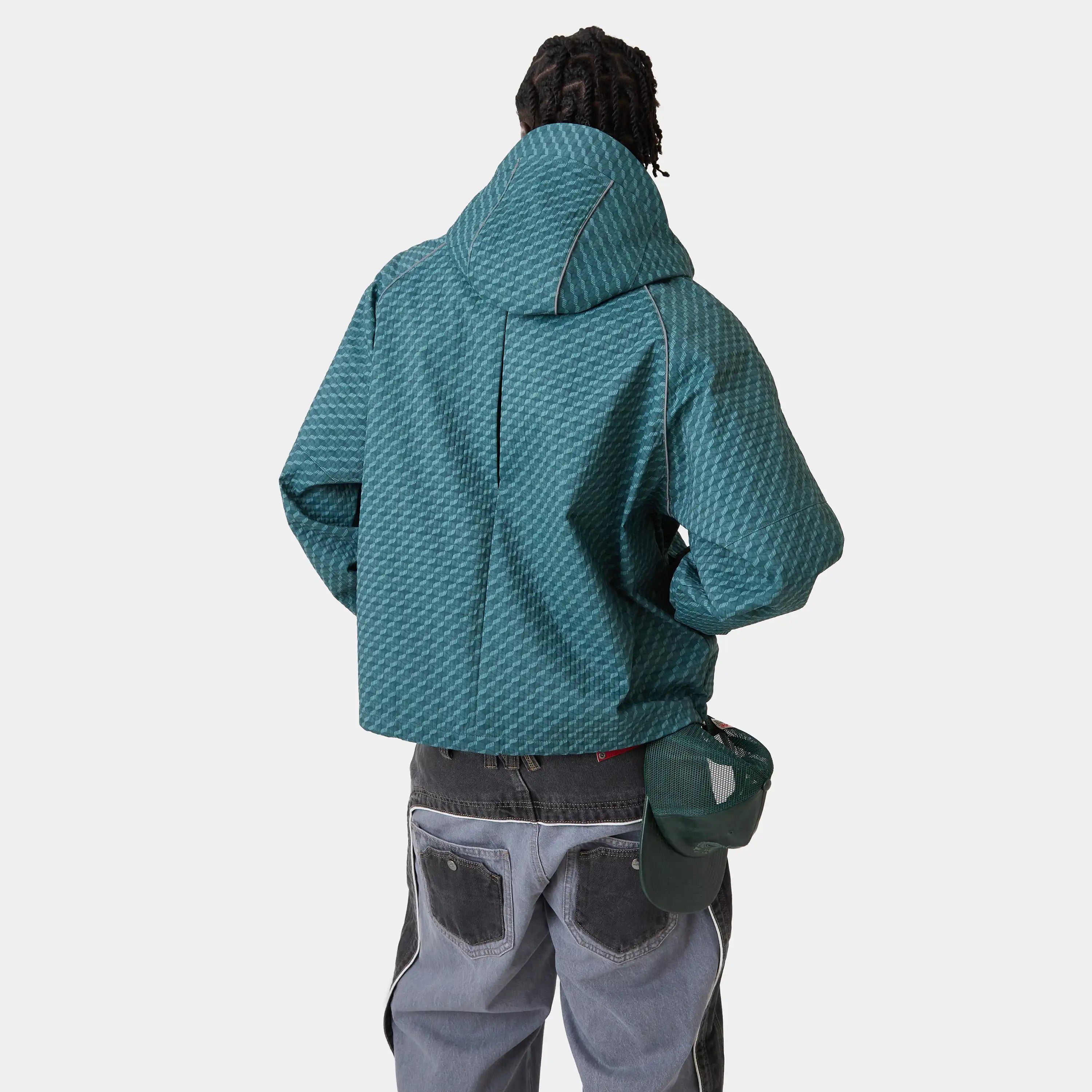 Echo Forest Grid Windbreaker Outerwear Eme Studios