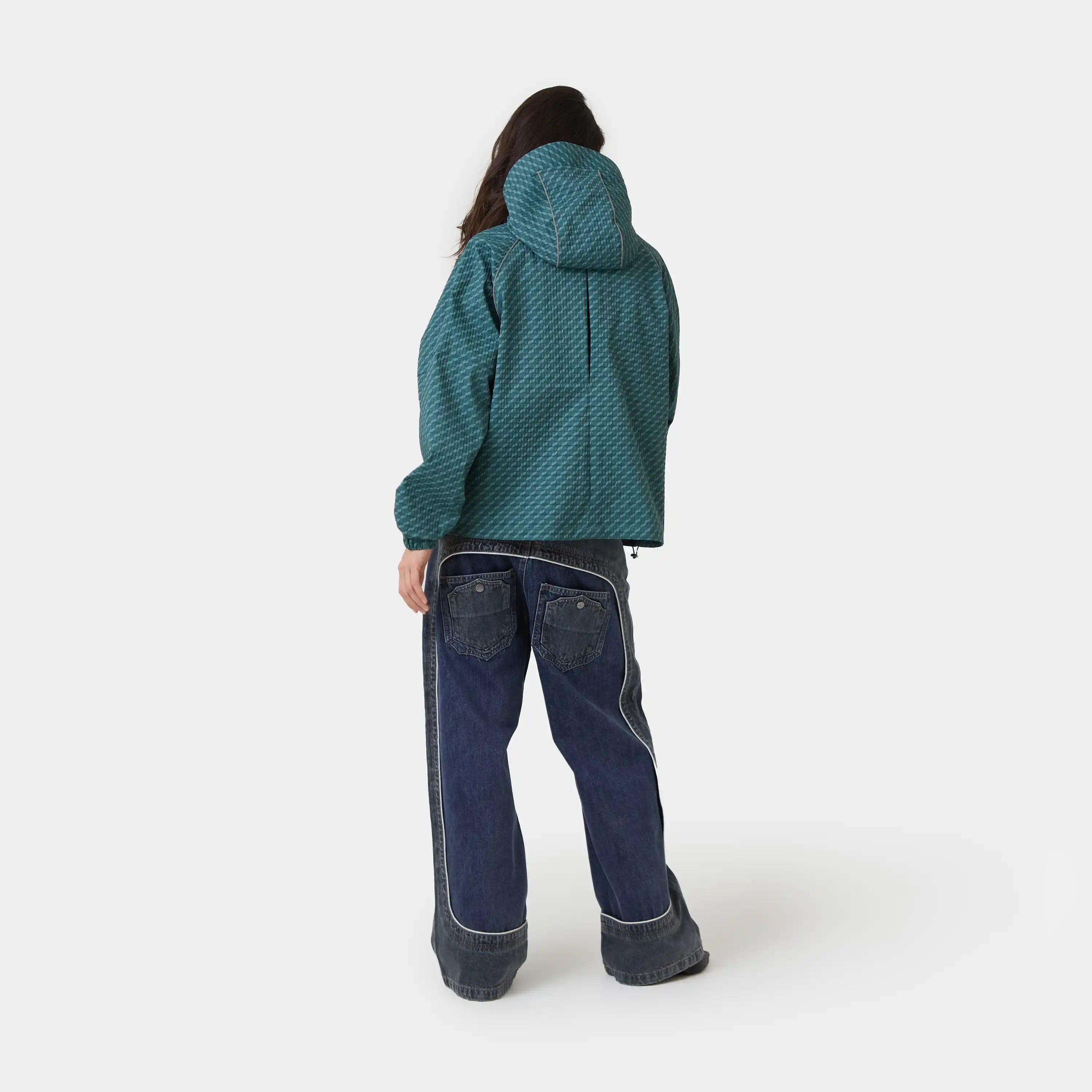 Echo Forest Grid Windbreaker Outerwear Eme Studios