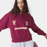Peak Burgundy Half Zip Sweatshirts Eme Studios