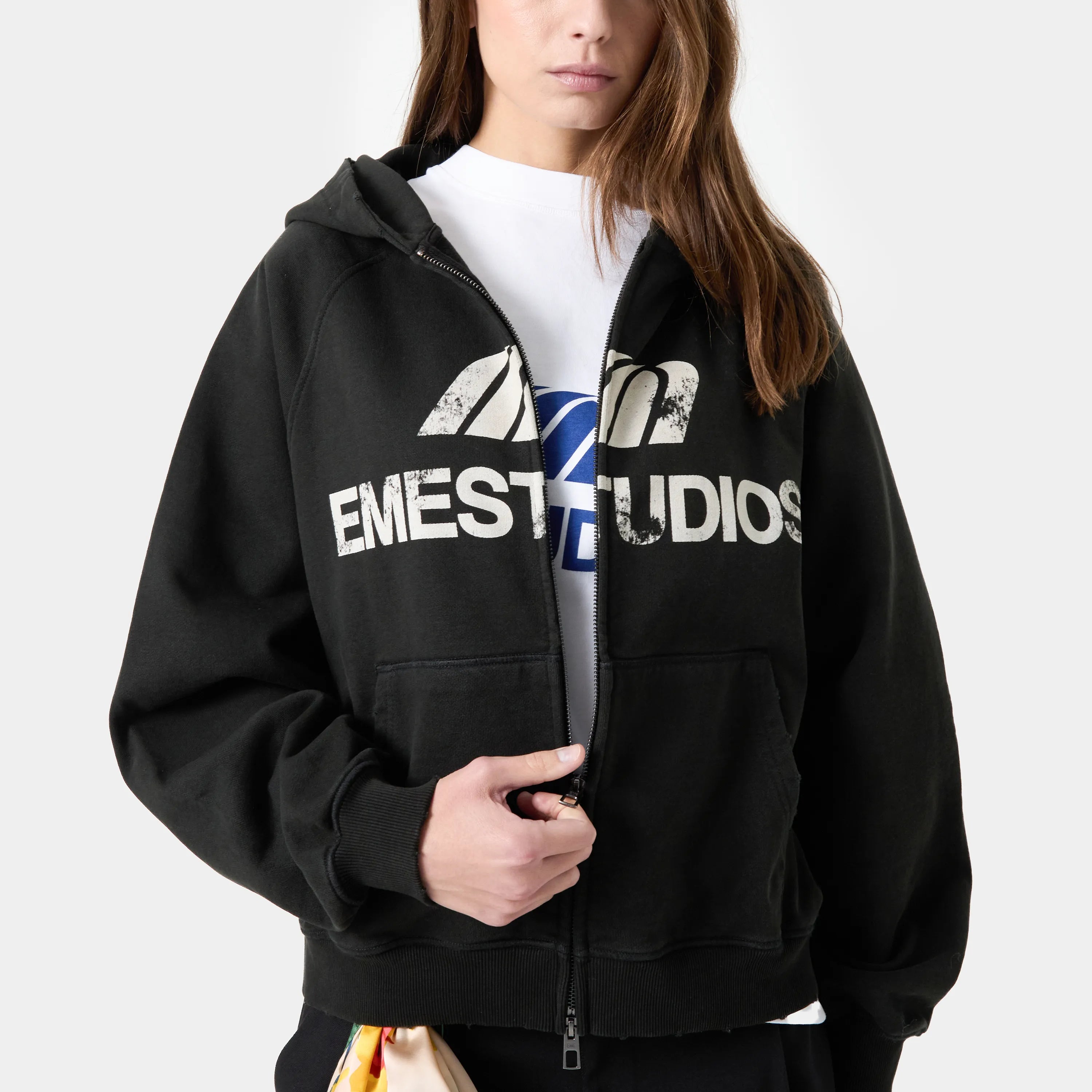 Stealth Shadow Oversized Full Zip Hoodie eme