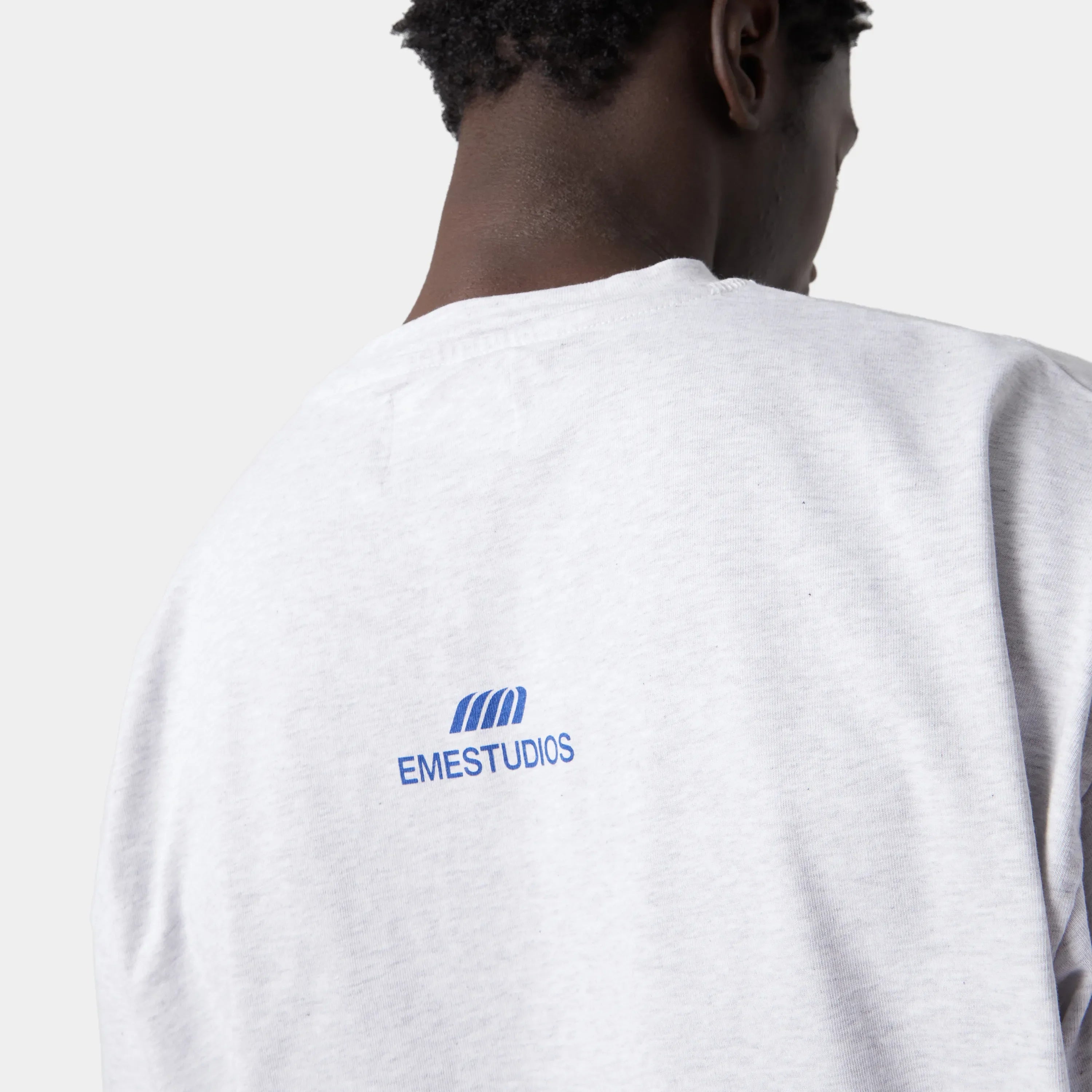 Crown Heather Grey Oversized Tee T-shirts eme