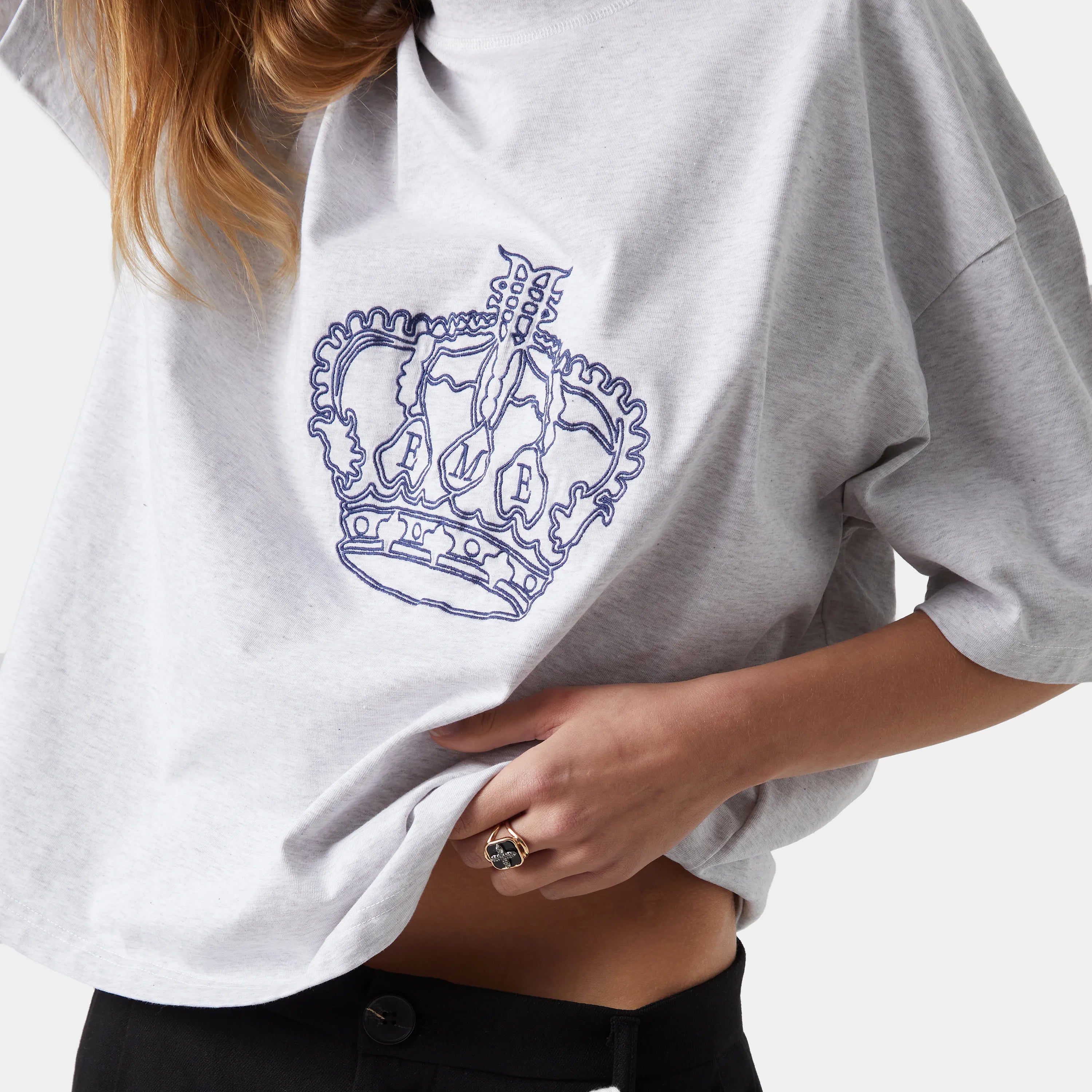 Crown Heater Oversized Tee Camiseta eme