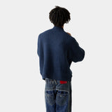 Thesis Navy Knit Sweater Knitwear Eme Studios