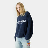 Thesis Navy Knit Sweater Knitwear Eme Studios