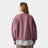 Mbuddy Taupe Oversized Crewneck Crewneck eme