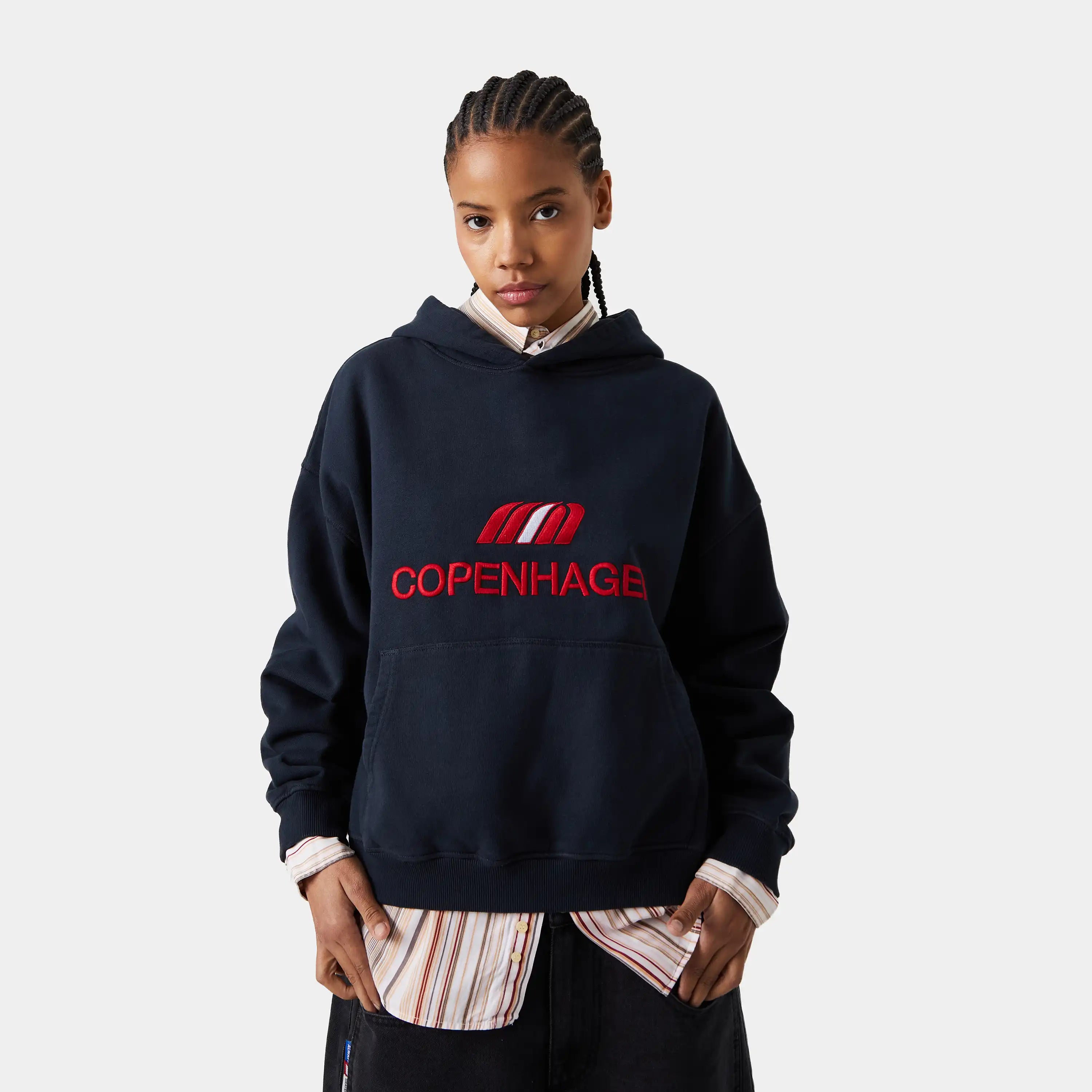 Flag CPH Navy Hoodie Hoodie eme