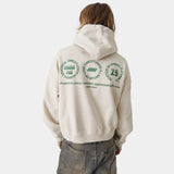 Stamp Off Sand Oversized Hoodie Hoodies Eme Studios