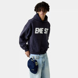 Class 3A Navy Oversized Hoodie Hoodies Eme Studios