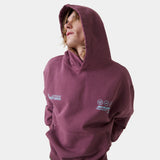Stamp Maroon Oversized Hoodie Hoodies Eme Studios