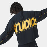 Crossline Navy Long Sleeve T-shirts eme