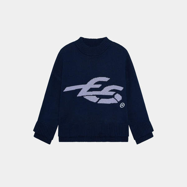 Bryss Navy Knit Knit eme