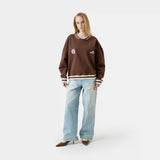 Academy Choco Oversized Crewneck Sweatshirts Eme Studios