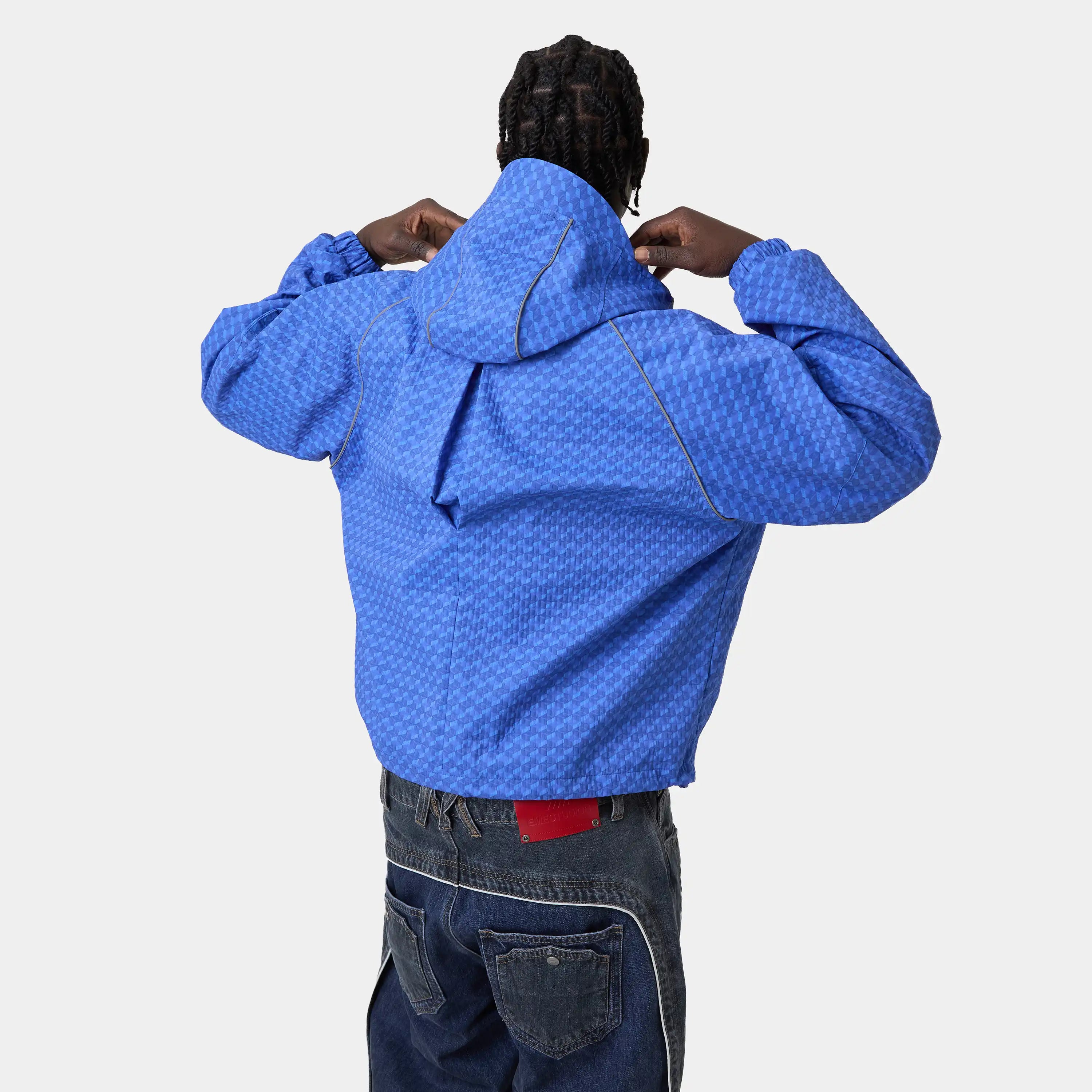 Echo Midnight Grid Windbreaker Outerwear Eme Studios