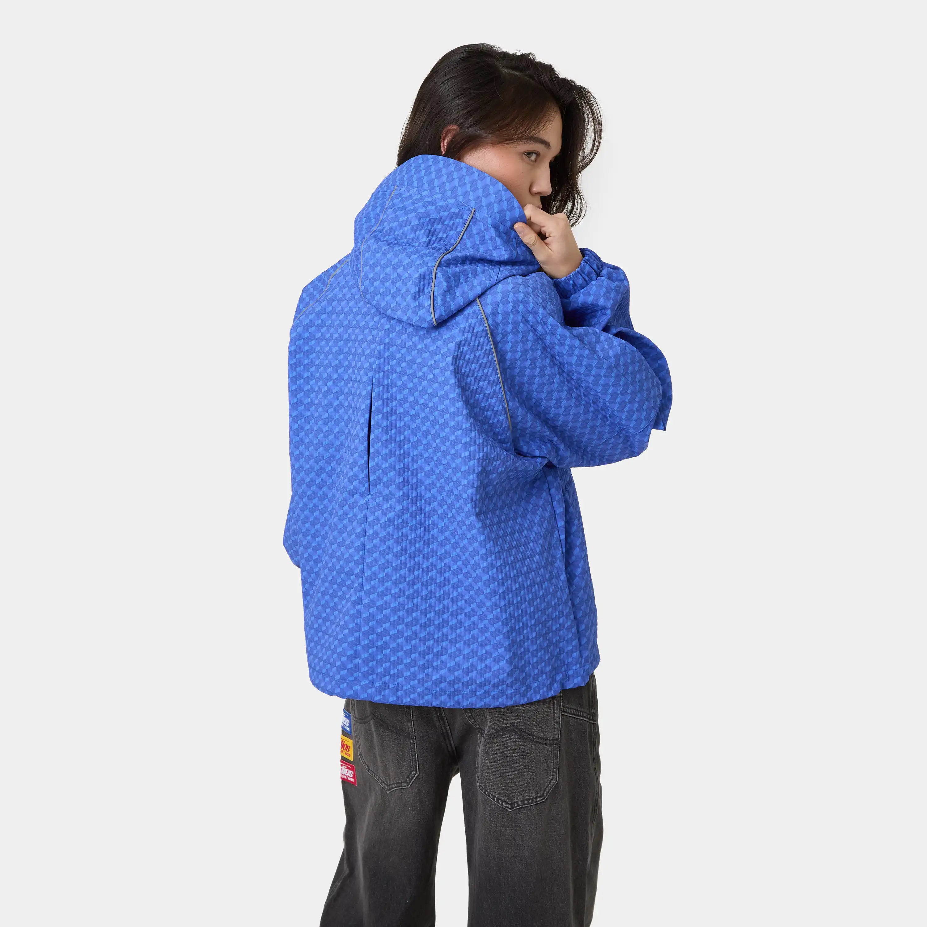 Echo Midnight Grid Windbreaker Outerwear Eme Studios