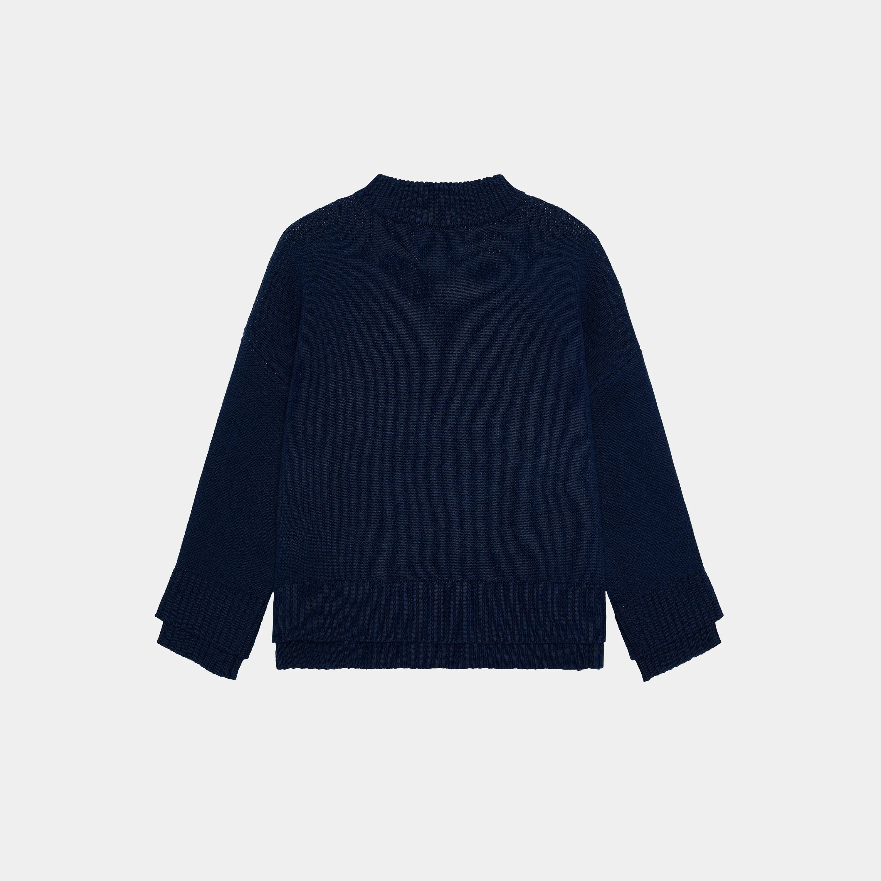 Bryss Navy Knit Knit eme