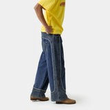 Dual Dark Blue Pants Pants Eme Studios