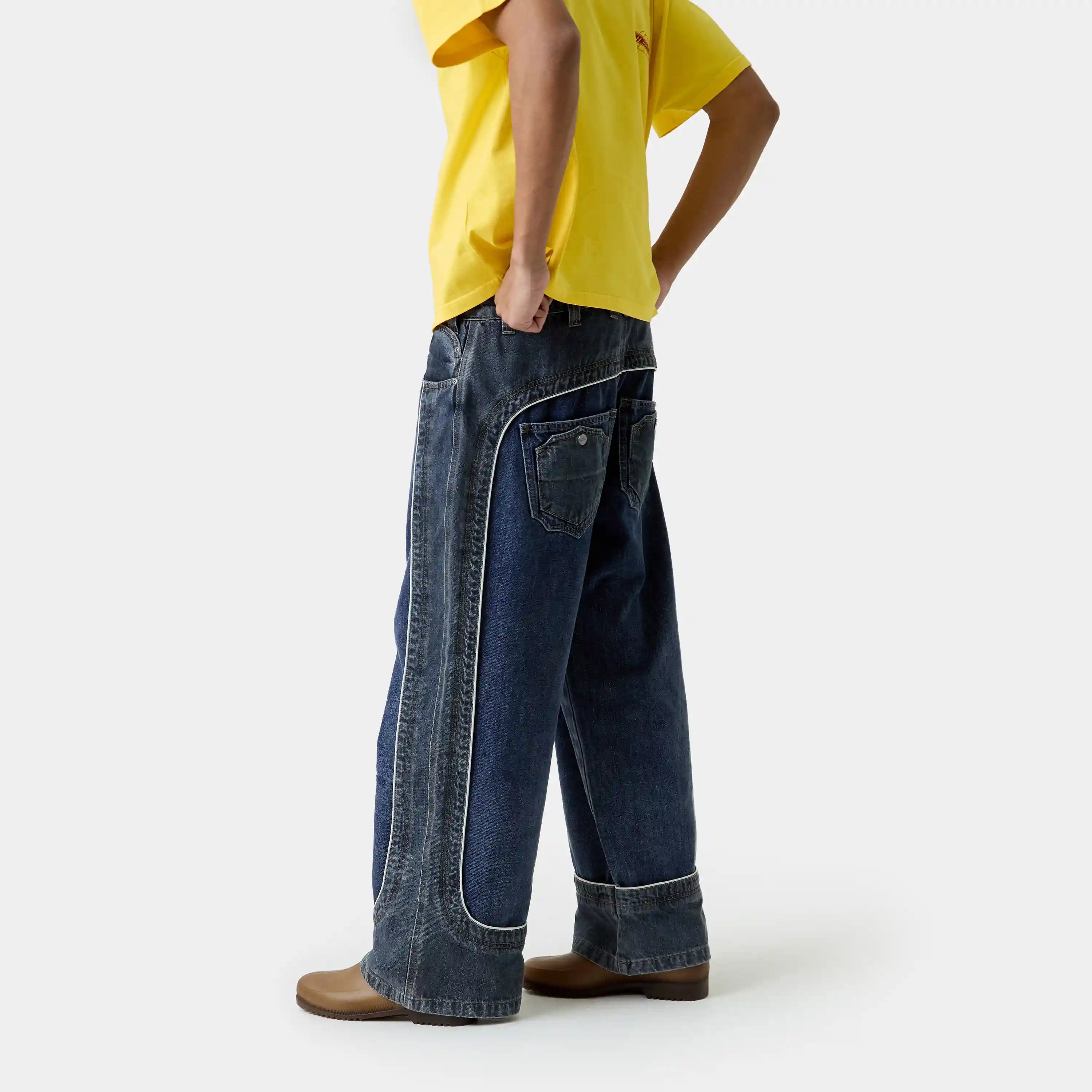 Dual Dark Blue Pants Pants Eme Studios