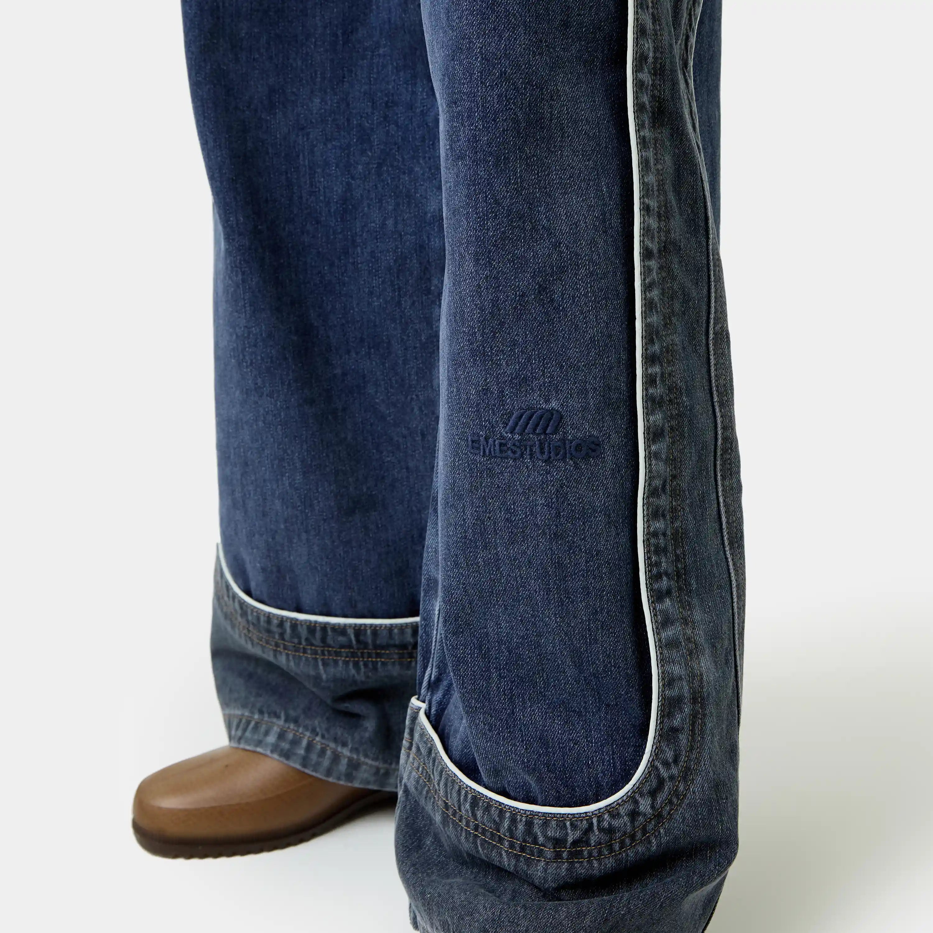 Dual Dark Blue Pants Pants Eme Studios