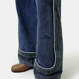 Dual Dark Blue Pants Pants Eme Studios