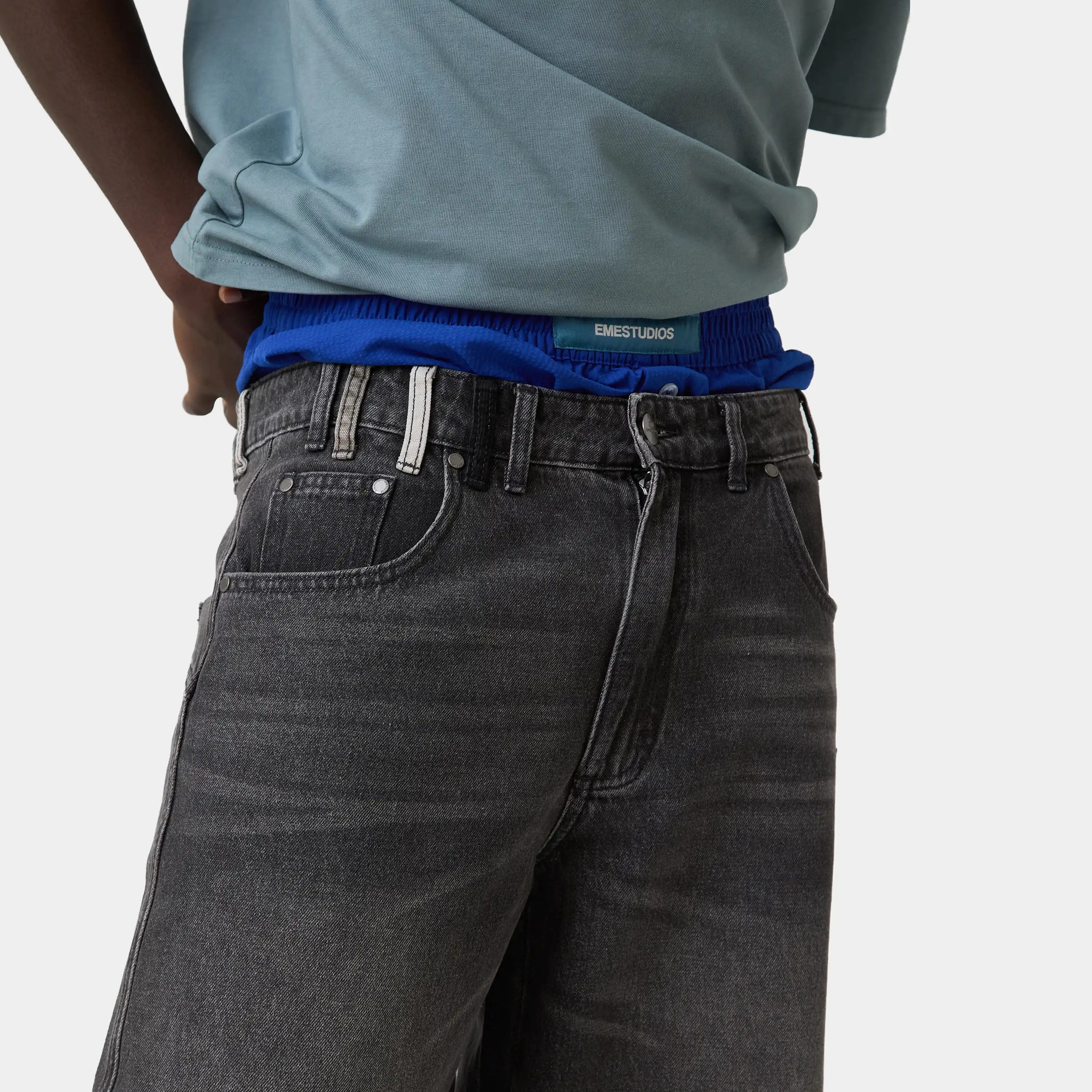 Rough Shadow Denim Pants Pants Eme Studios