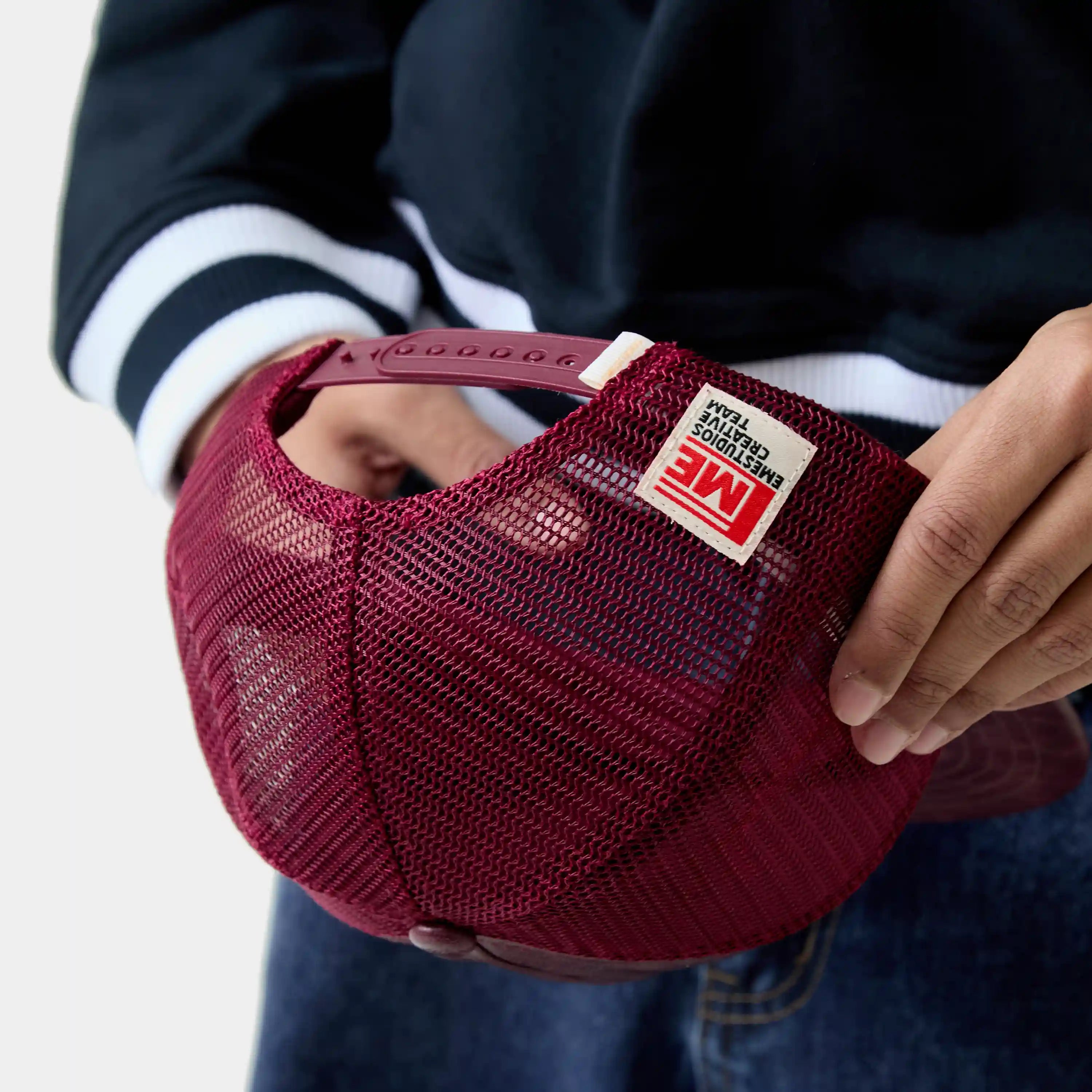 Hide Burgundy Cap Headwear Eme Studios