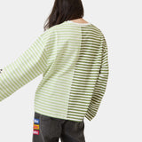 Roguish Green Striped Long Sleeve T-shirts eme