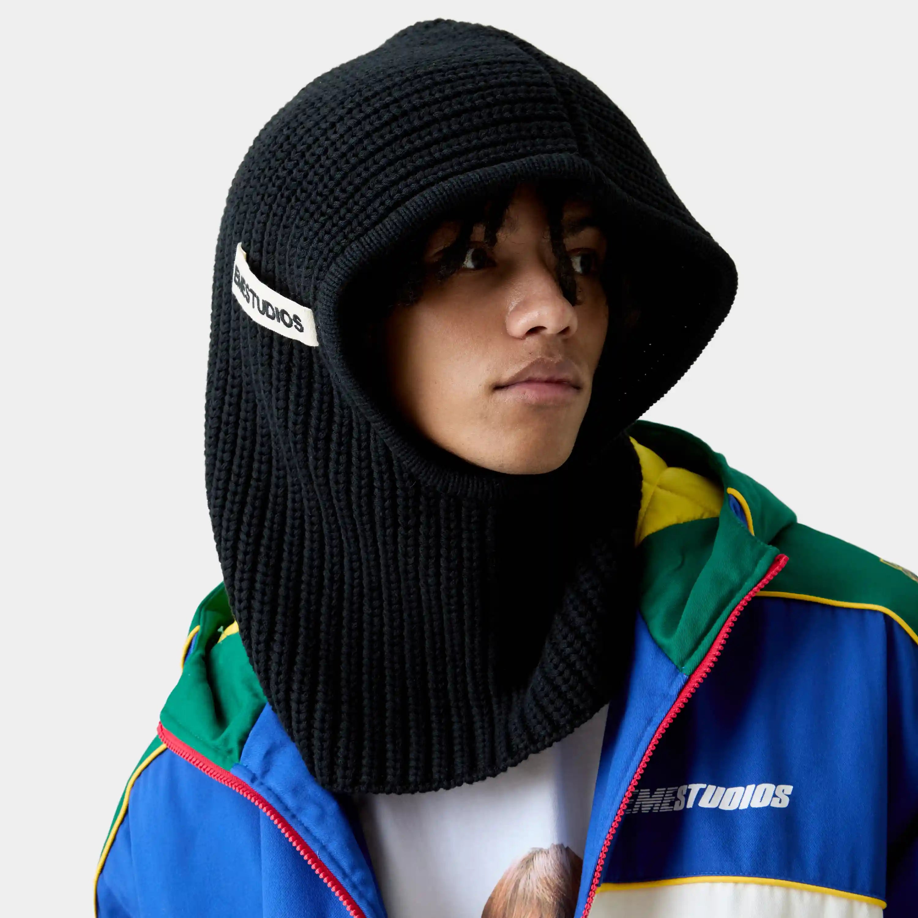 Black Knit Balaclava Accesories Eme Studios
