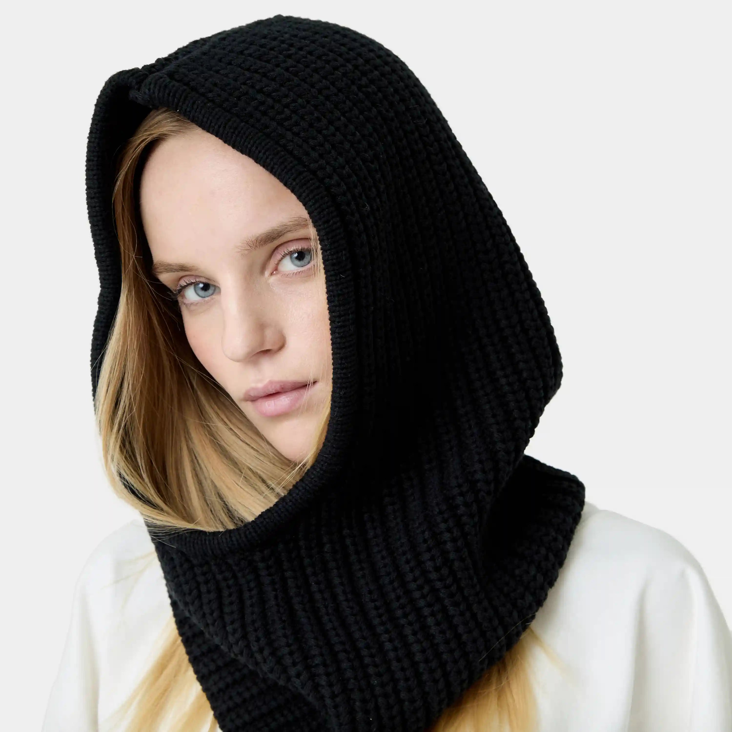Black Knit Balaclava Accesories Eme Studios
