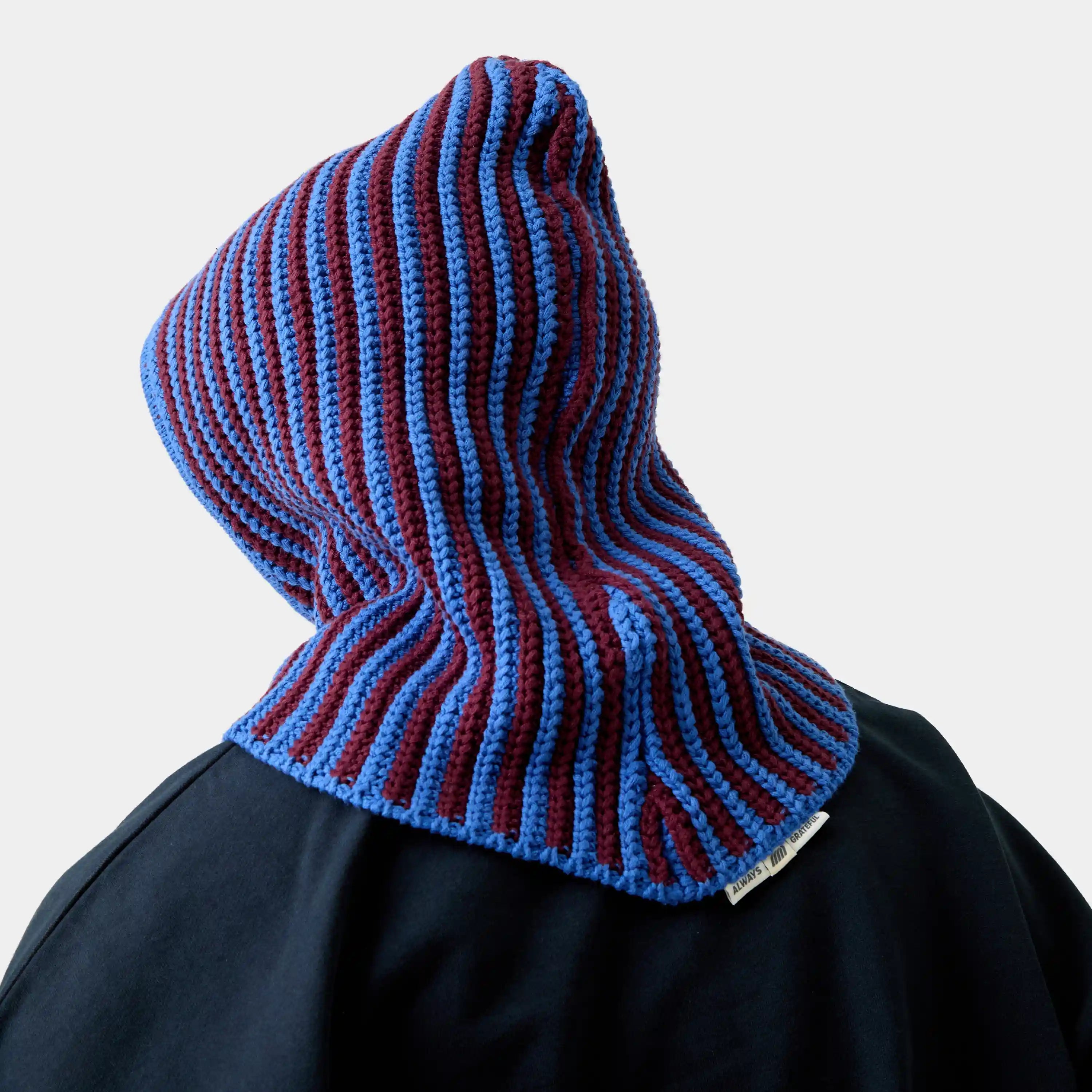 Striped Knit Balaclava Accesories Eme Studios
