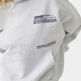 DNA Heather Grey Oversized Hoodie Hoodies Eme Studios