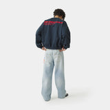 Roots Navy Oversized Crewneck Sweatshirts Eme Studios