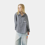 Ivy Navy Boxy Shirt Shirts Eme Studios