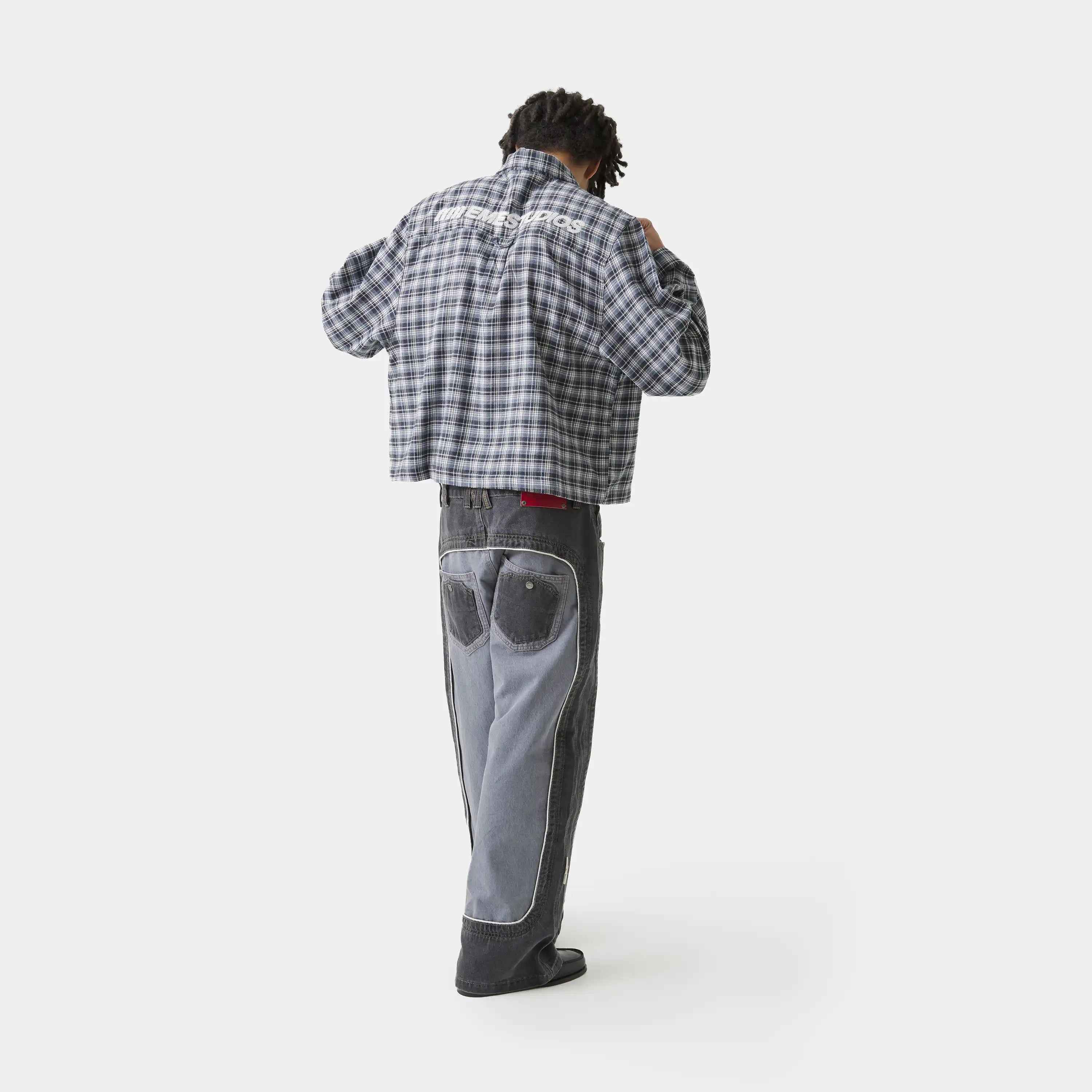 Ivy Navy Boxy Shirt Shirts Eme Studios