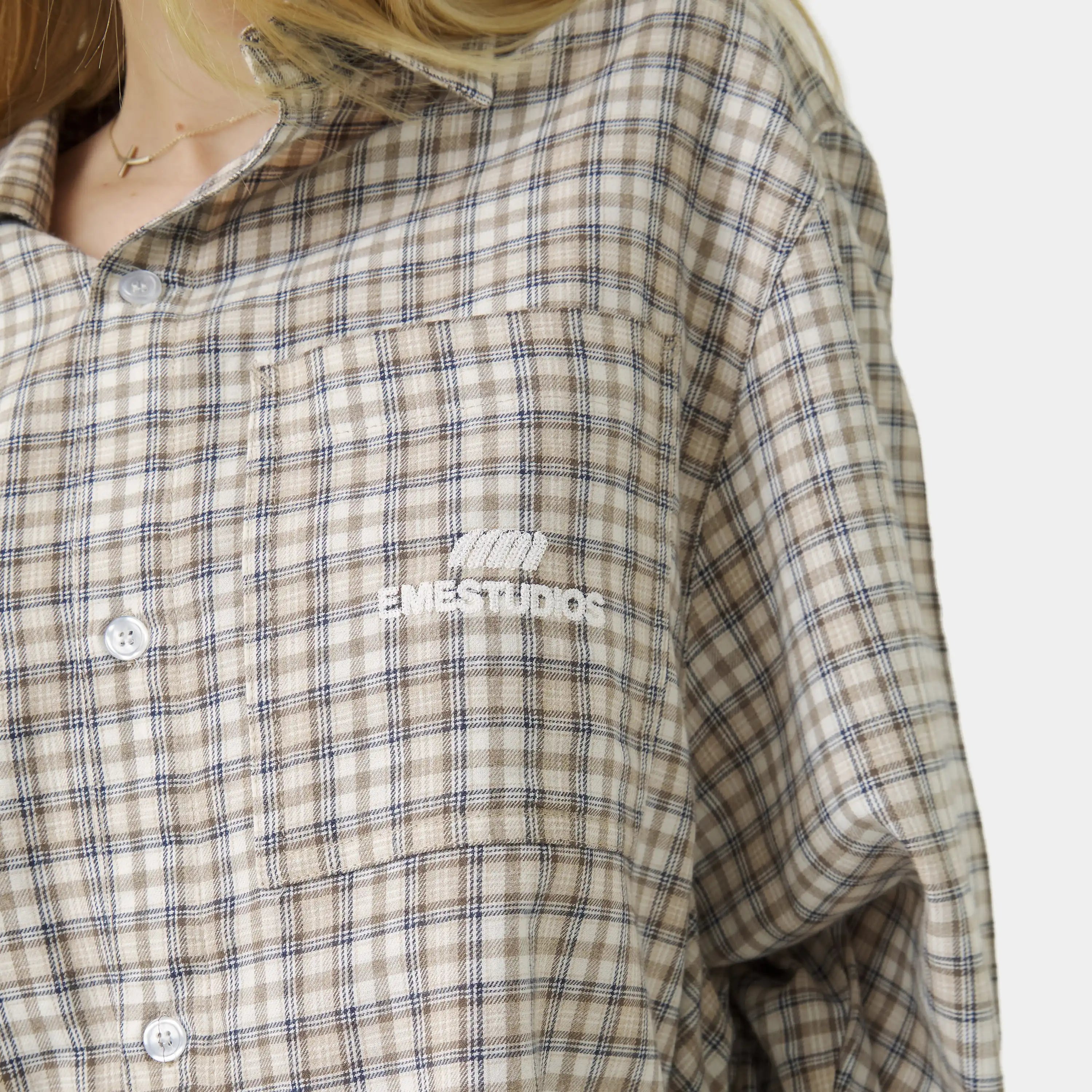 Ivy Off Sand Boxy Shirt Shirts Eme Studios