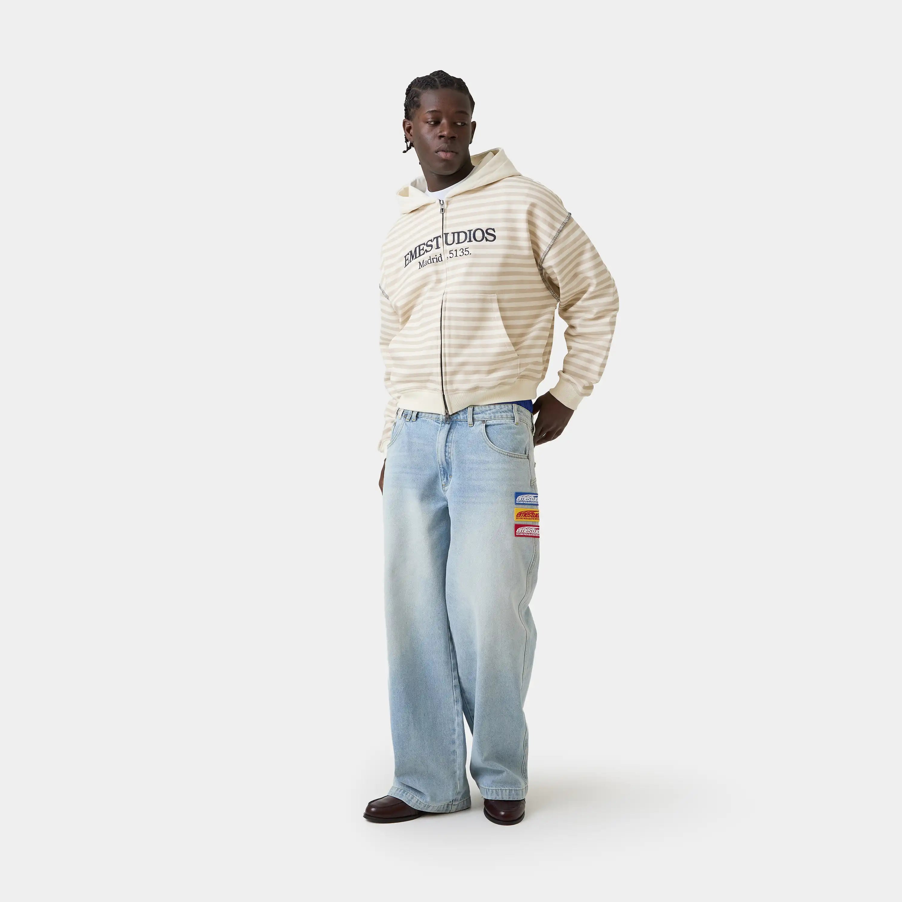 Capri Off Sand Full Zip Hoodies Eme Studios