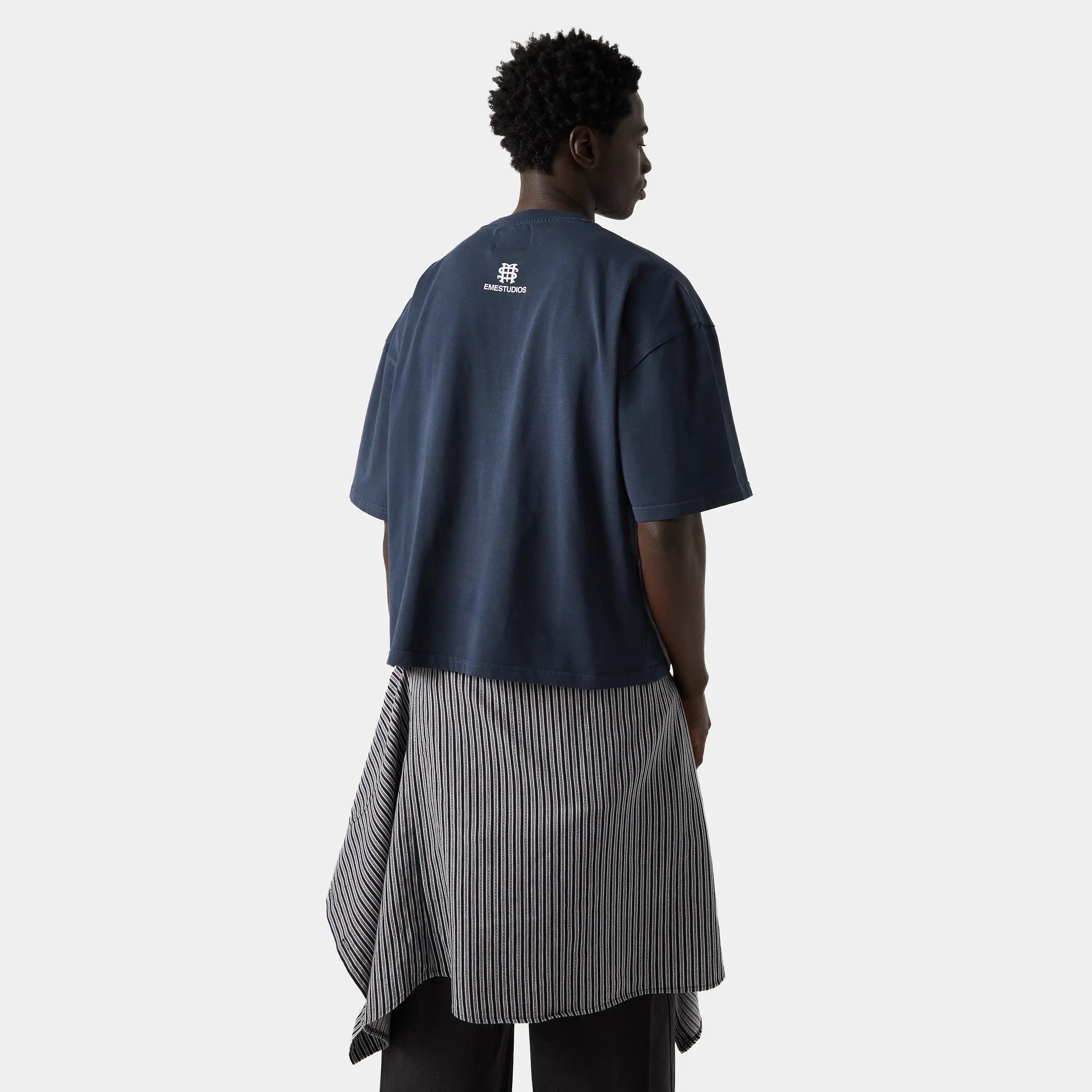 Badge Navy Oversized Tee T-shirts eme