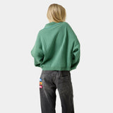 Pinstripe Deep Grass Knit Polo Knitwear Eme Studios