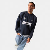 Tactical Navy Oversized Crewneck Crewneck eme   