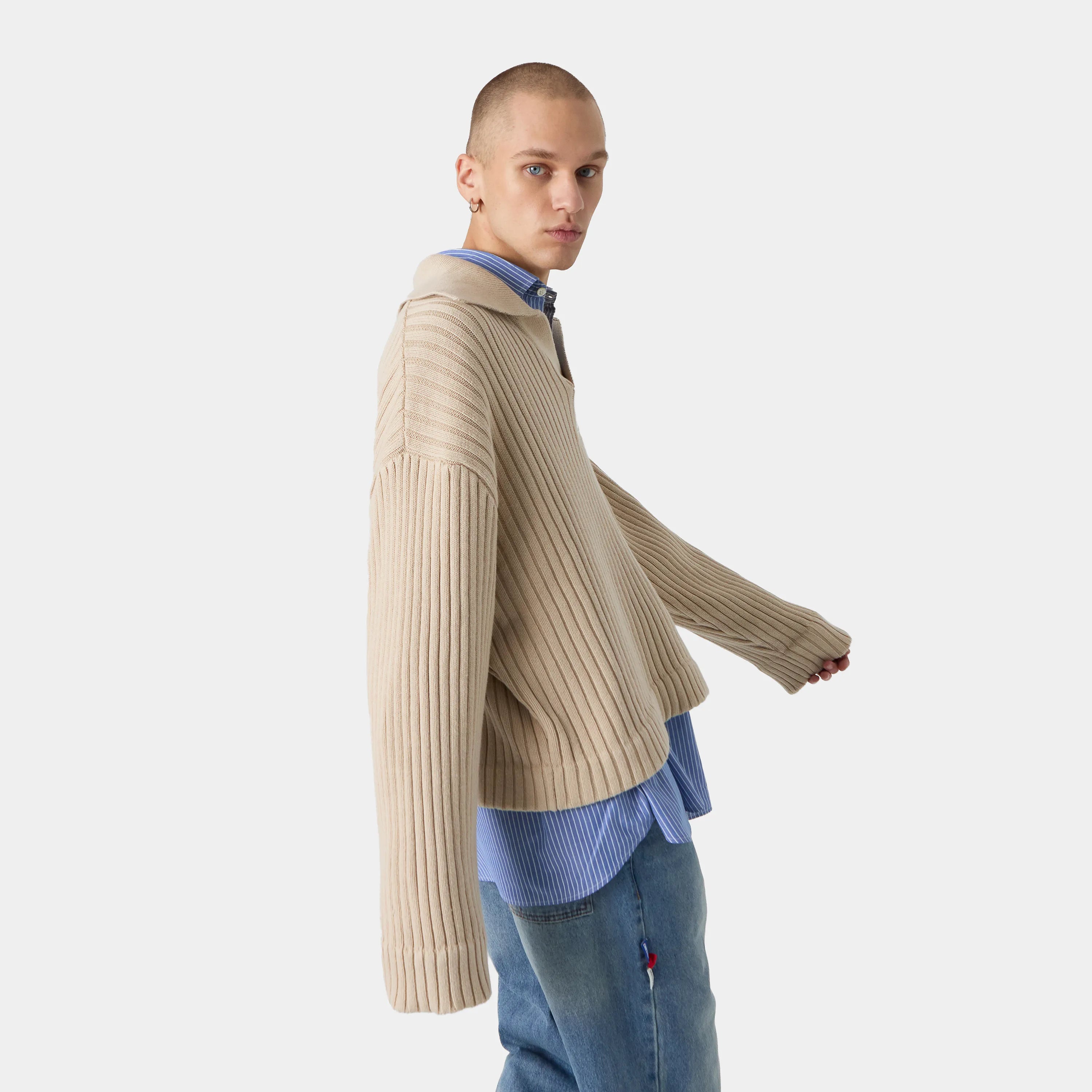 Swan knit Baggy Sweater Knitwear eme