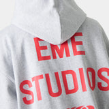 Posse Heather Grey Oversized Hoodie Hoodie eme   